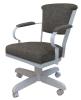 MIAMI SWIVEL TILT CASTER CHAIR WHITE FINISH