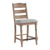 HIGHLAND LADDER BACK W/ CUSHION NON SWIVEL COUNTER STOOL (24")